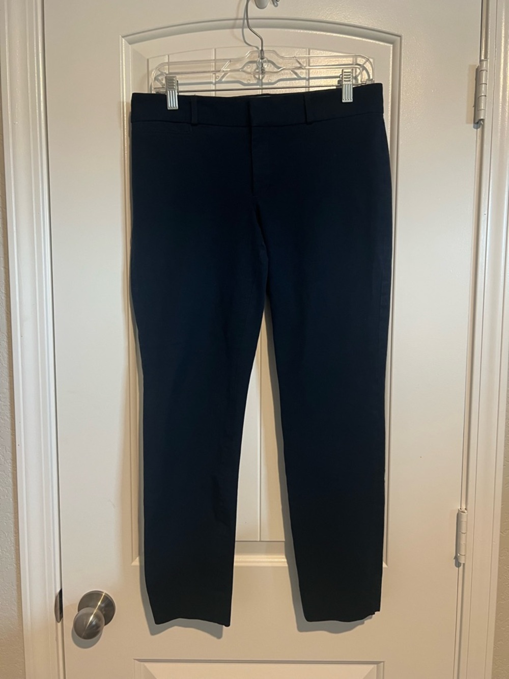 Banana Republic Women's Navy Straight-Leg Dress Pants Sloan Fit